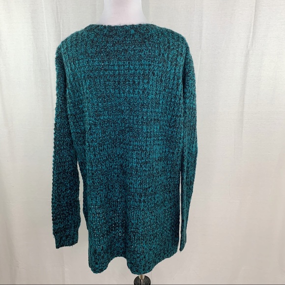 BCBGeneration green and black high low sweater - Picture 5 of 9